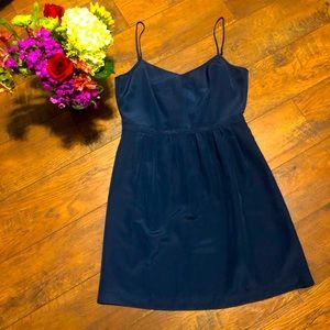 NWT J. Crew Navy Blue Mini Dress Spaghetti Strap 8